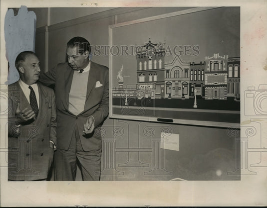 1952 Press Photo Rene D'Harnoncourt and Charles Zadok, Gimbels art awards dinner