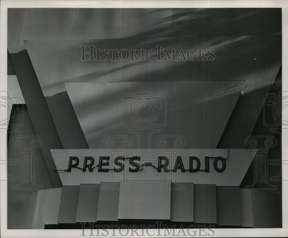 1948 Press Photo Press Radio Wisconsin Centennial - mja85385- Historic Images