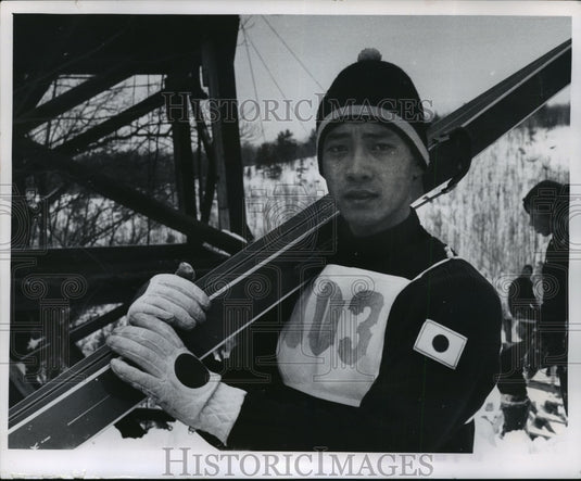 1965 Press Photo Yukio Kasaya, Japanese Ski Jumper - mja85493- Historic Images