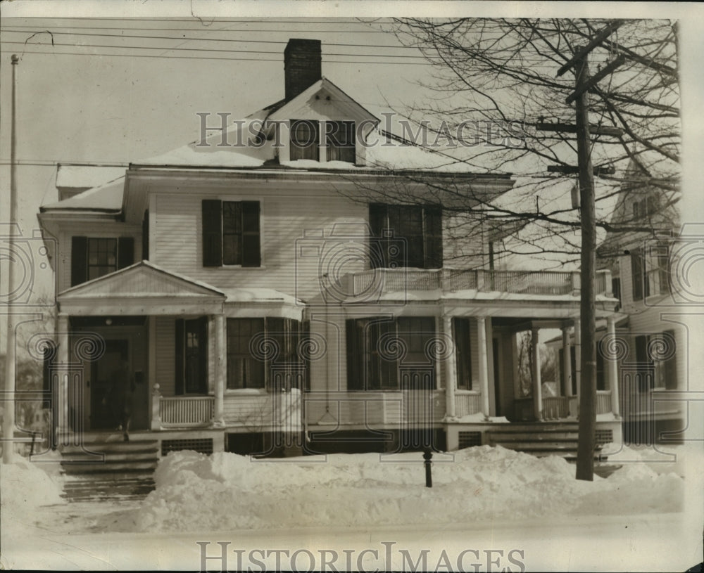 1929 Press Photo President Calvin Coolidge Home in Northampton, Massachusetts- Historic Images