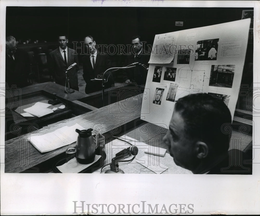 1966 Press Photo Arthur Wick, Judge Christ T. Seraphim in Milwaukee - mja87097