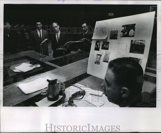 1966 Press Photo Arthur Wick, Judge Christ T. Seraphim in Milwaukee - mja87097