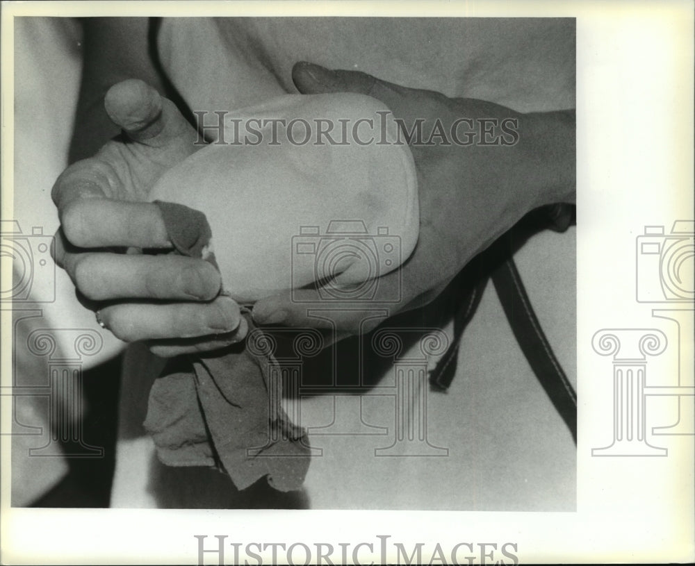 1983 Press Photo Part of the doll making process - mja87177- Historic Images