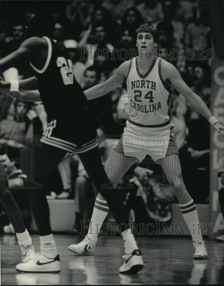 1983 Press Photo Joe Wolf, Ex-Kohler (Wis.) High School Star Basketball Player- Historic Images