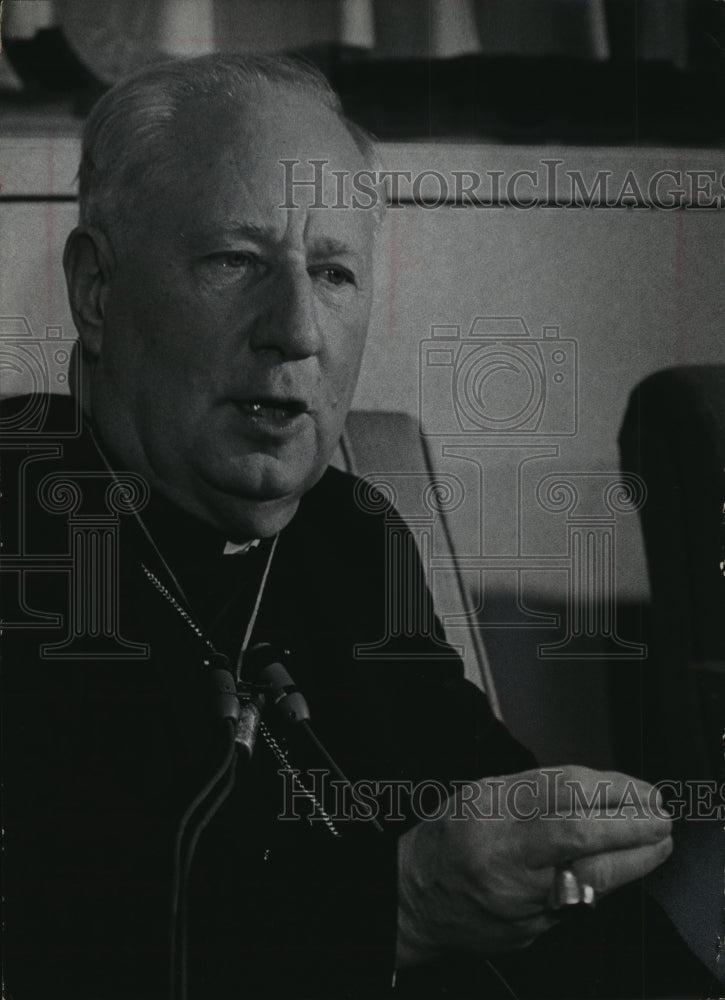 1957 Press Photo Archbishop William E. Cousins of Milwaukee - mja88566