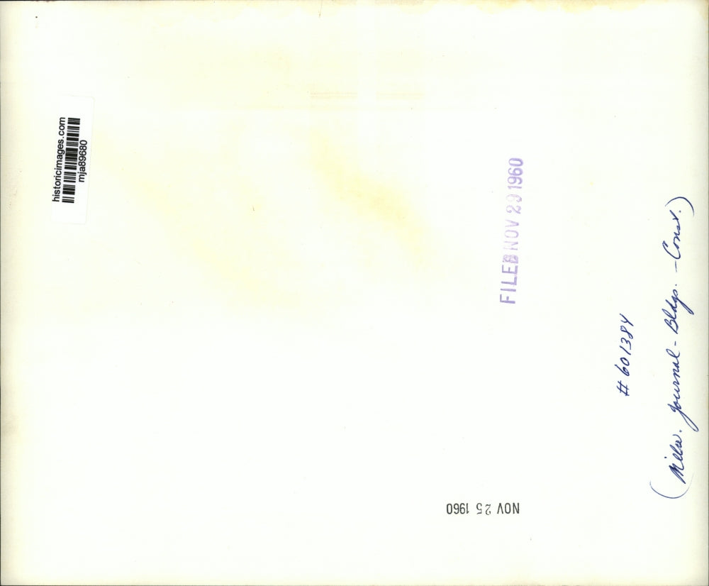 1960 Press Photo Building materials fill a building construction site