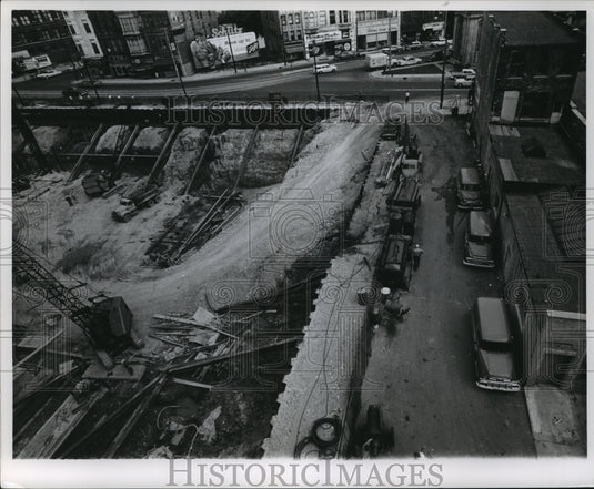 1960 Press PhotoMilwaukee Journal building construction, Wisconsin - mja90846