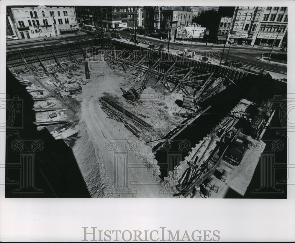 1960 Press Photo Milwaukee Journal building construction, Wisconsin - mja90847- Historic Images