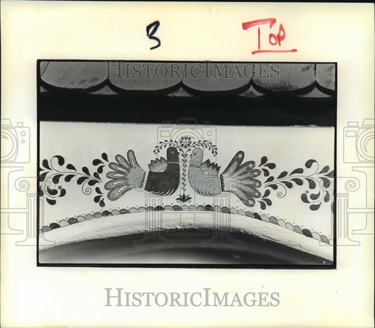 1979 Press Photo Folk art trim on Czech House exhibit Milwaukee Museum- Historic Images