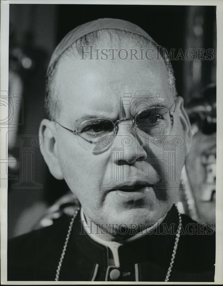 1968 Press Photo Archbishop-designate Terence James Cooke, New York- Historic Images