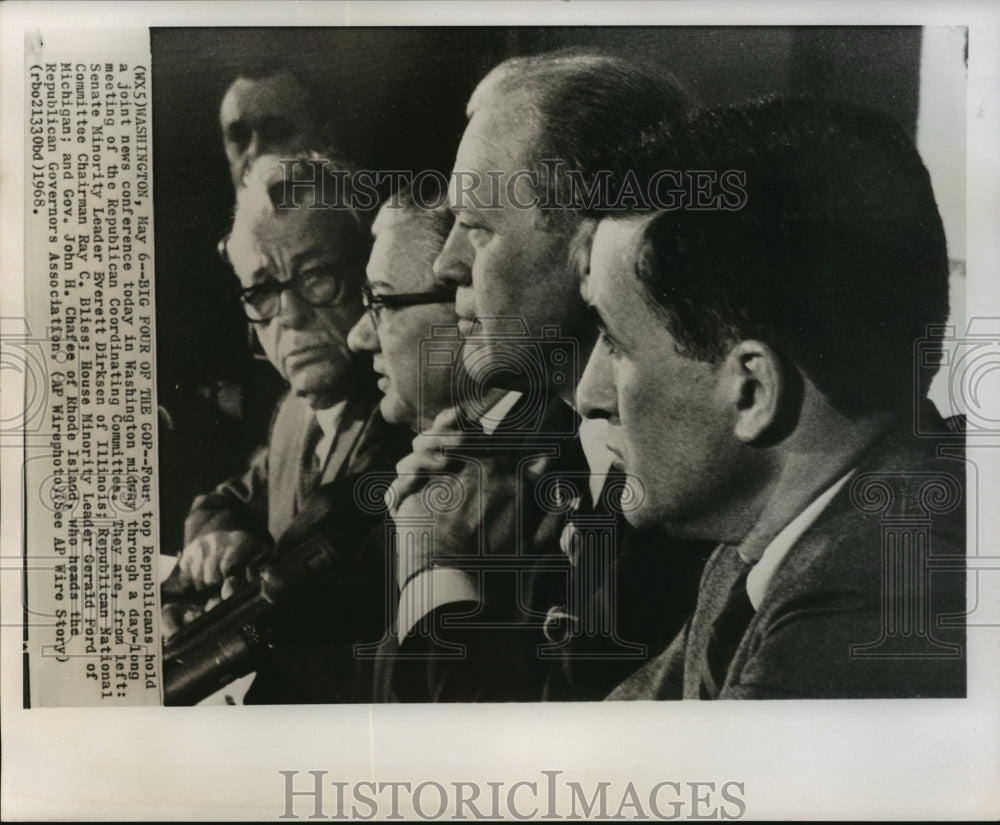 1968 Press Photo Republican Coordinating Committee meeting in Washington- Historic Images