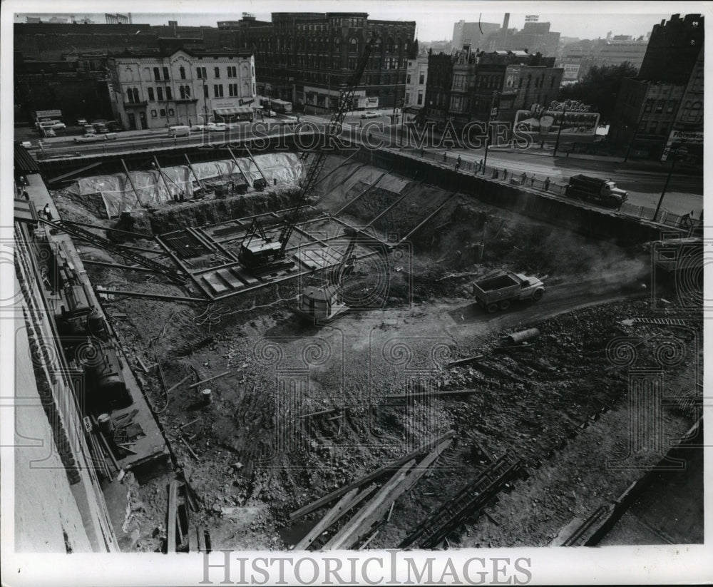 1960 Press Photo Milwaukee Journal Sentinel Building Construction- Historic Images