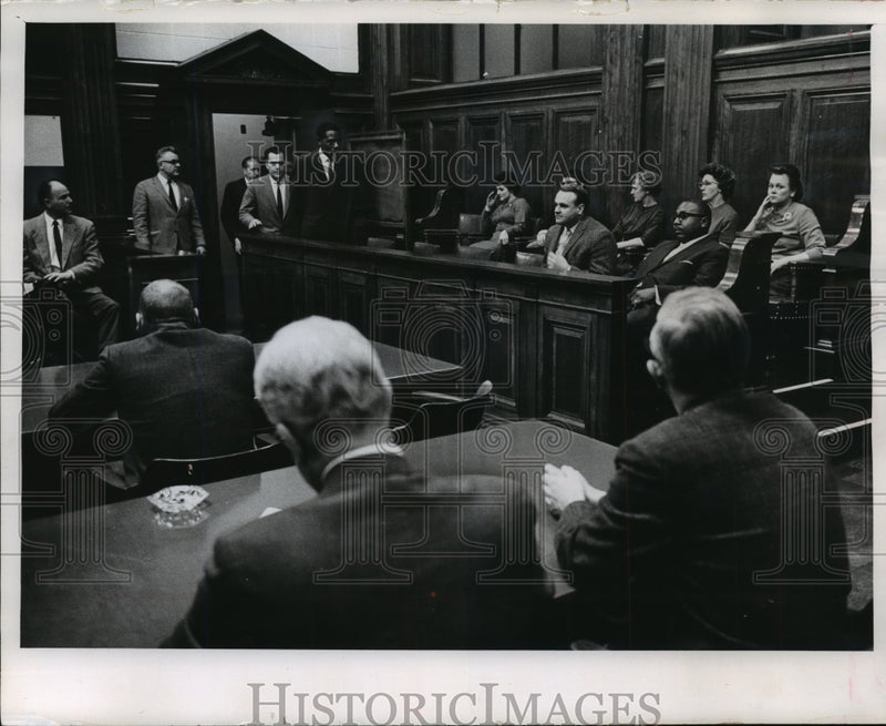 Load image into Gallery viewer, 1965 Press Photo Suspended Detective Harry Daniels found guilty on one count.
