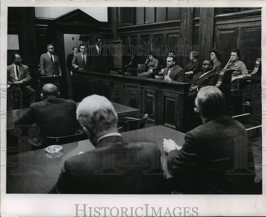 1965 Press Photo Suspended Detective Harry Daniels found guilty on one count.