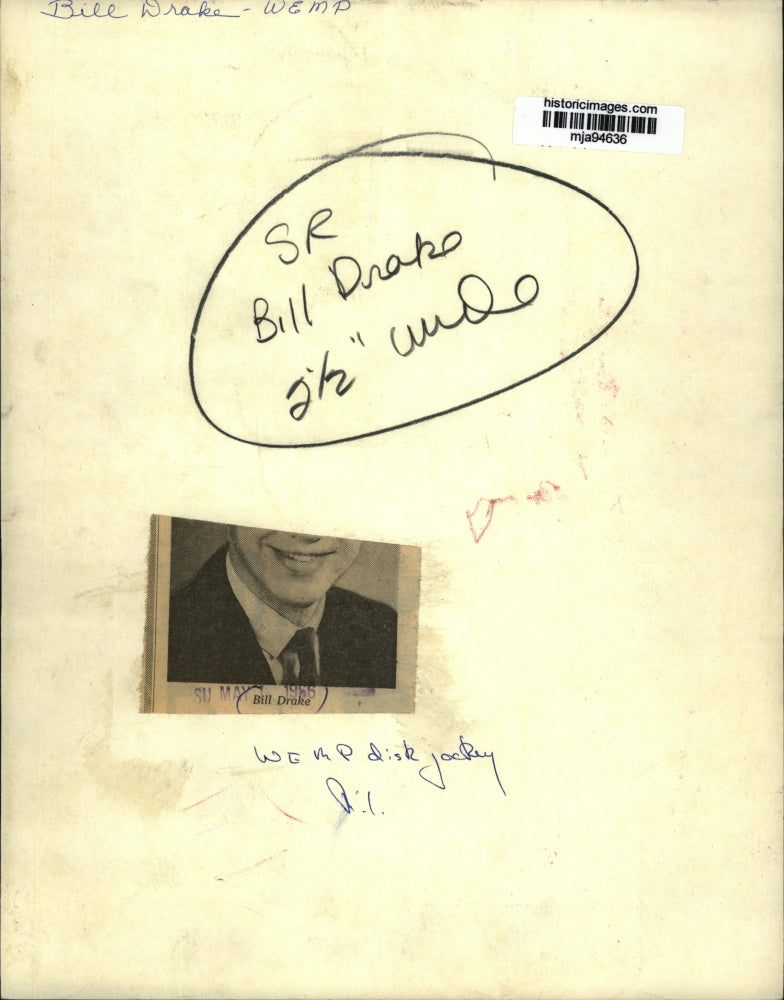 1966 Press Photo Bill Drake, WEMP disk jockey, Milwuakee - mja94636