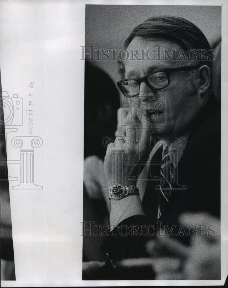 1974 Press Photo Basketball coach Paul Noack, Marquette University, Milwaukee- Historic Images