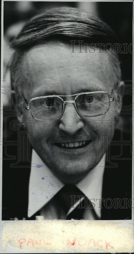 1977 Press Photo Paul Noack, Marquette High School basketball coach, Milwaukee- Historic Images