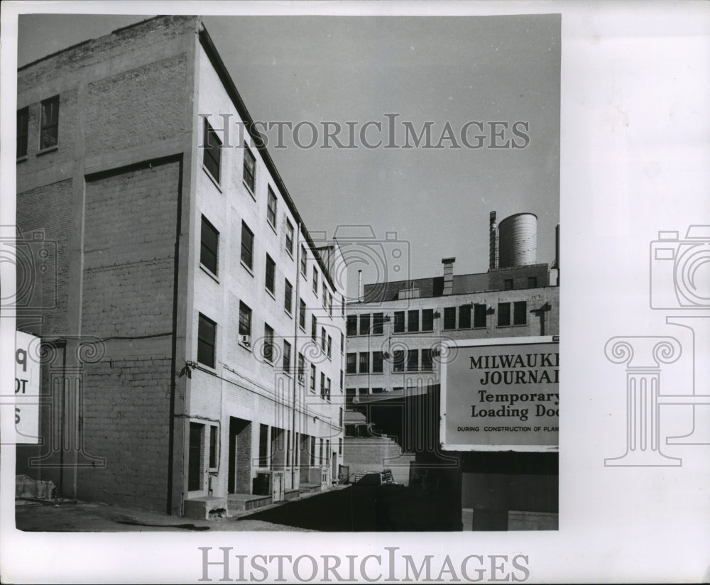 1962 Press Photo East Side of Milwaukee Journal Building Annex- Historic Images