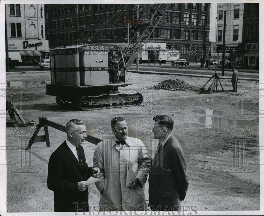 1960 Press Photo Groundbreaking Ceremony at the Milwaukee Journal Addition