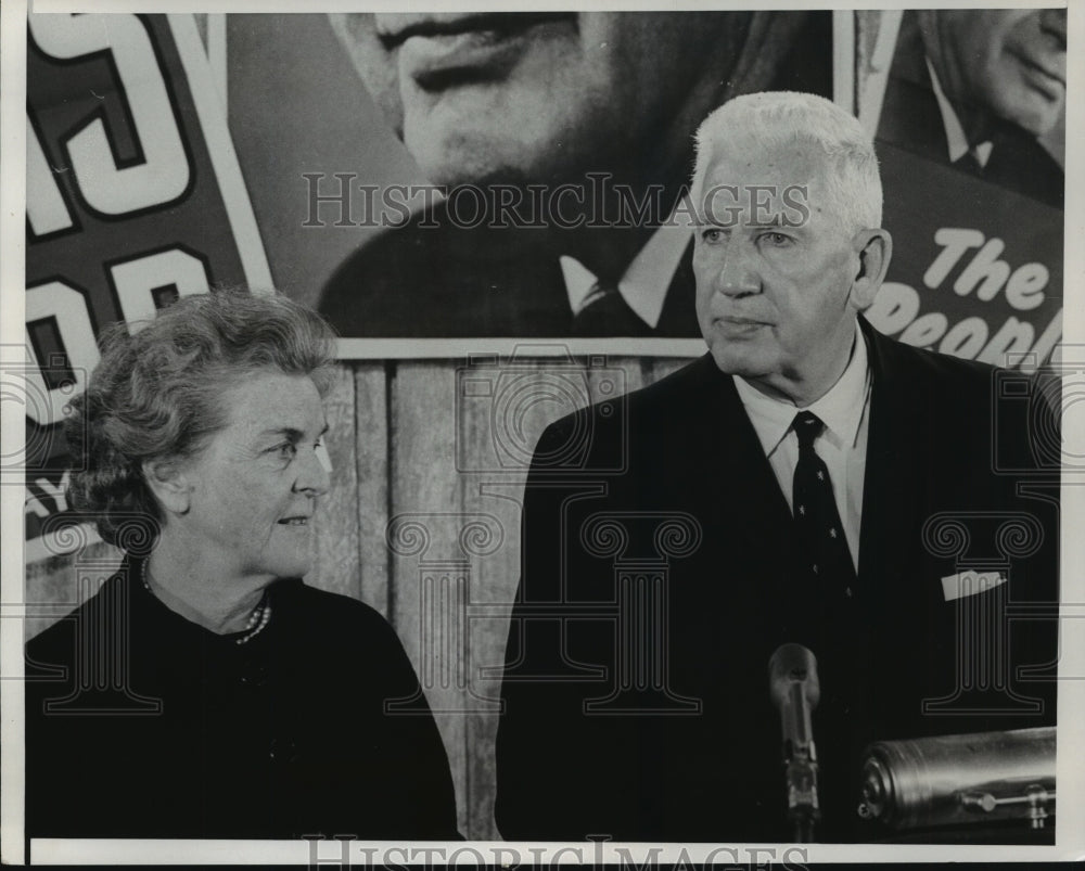 1966 Press Photo Senator Paul Douglas Concedes the election to Charles Percy- Historic Images