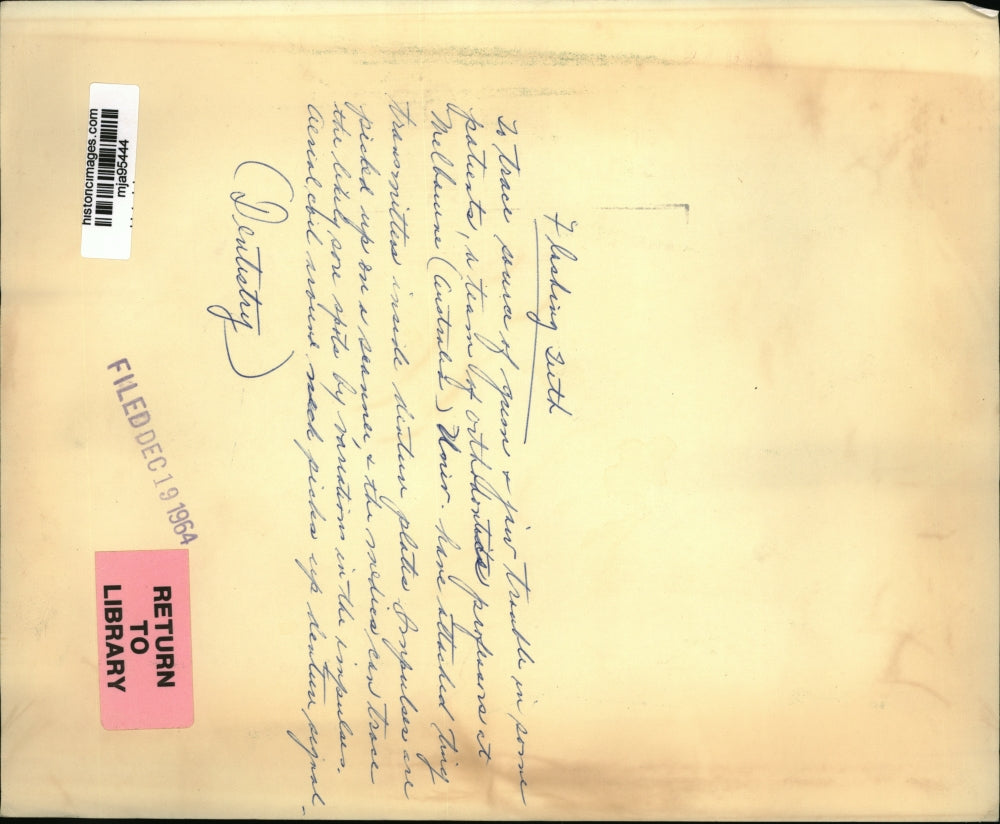 1964 Press Photo Transmitter inside Dentures - mja95444