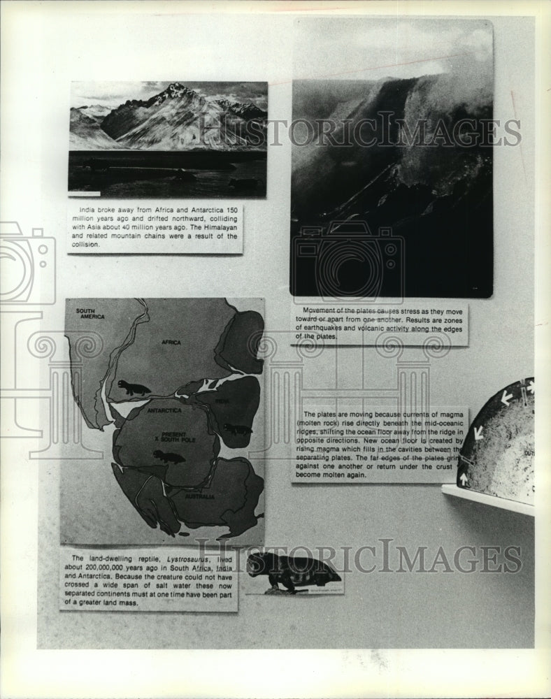 1980 Press Photo Geography display in a museum in Milwaukee- Historic Images