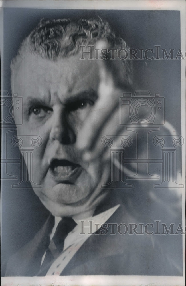1964 Press Photo Prime Minister John Diefenbaker addressing convention delegates
