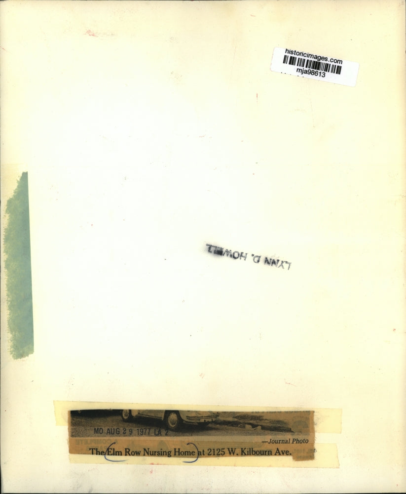 1977 Press Photo The Elm Row Nursing Home at 2125 W. Kilbourn Avenue - mja98613