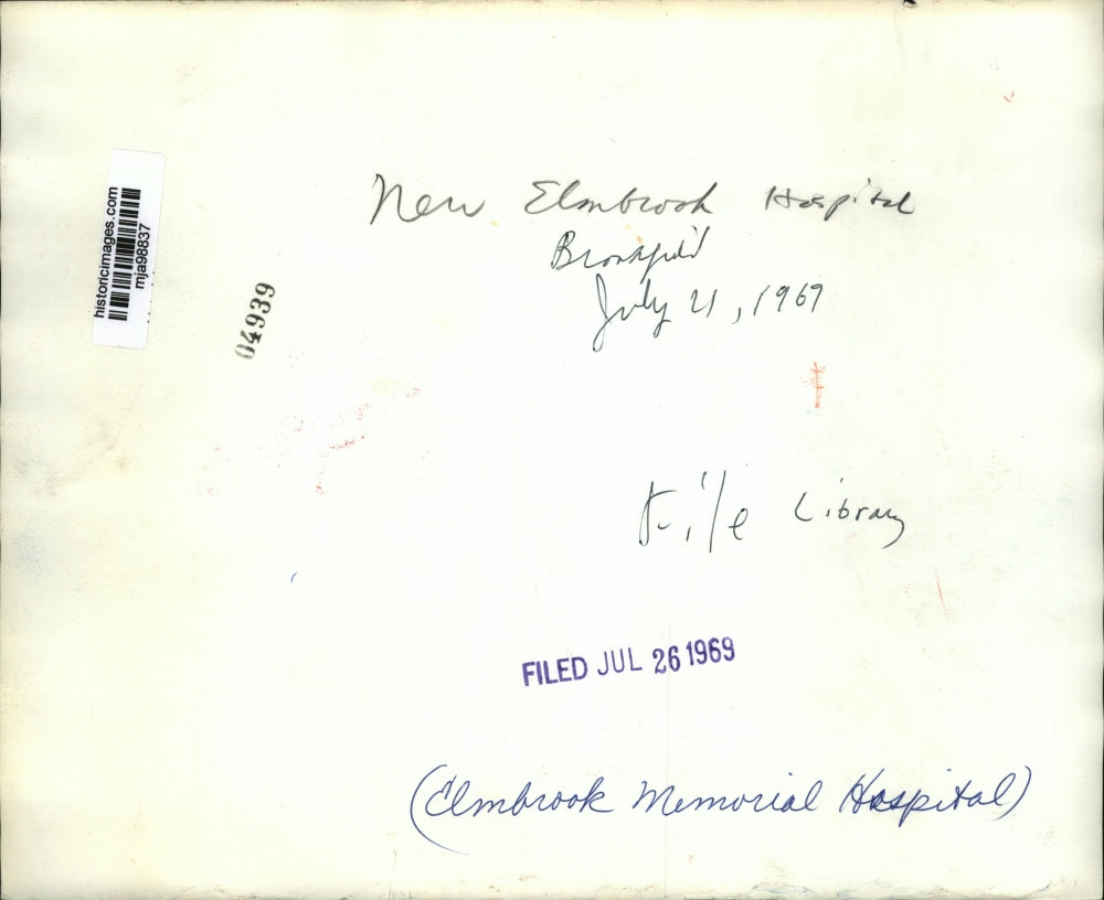 1969 Press Photo Newly built Elmbrook Memorial Hospital in Brookfield, Wisconsin