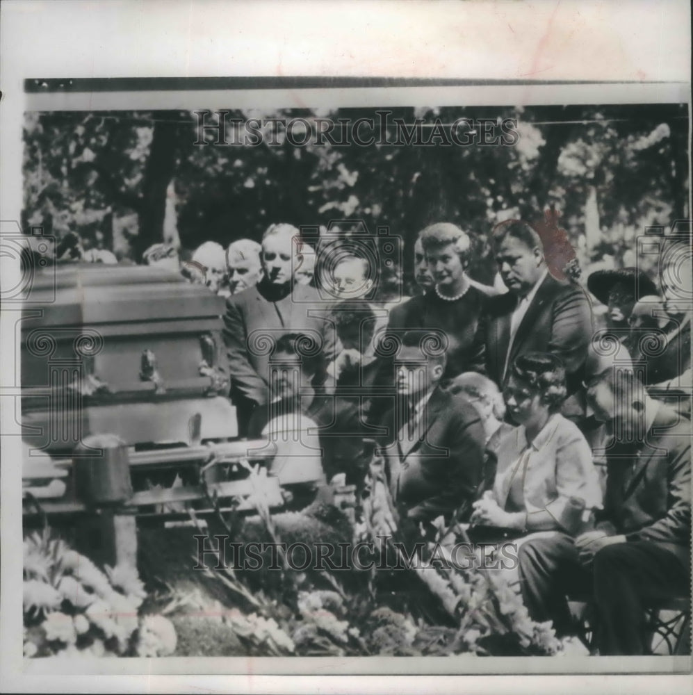 1962 Press Photo Funeral for Dr. Conrad A. Elvehjem, president of UW - mja99646- Historic Images