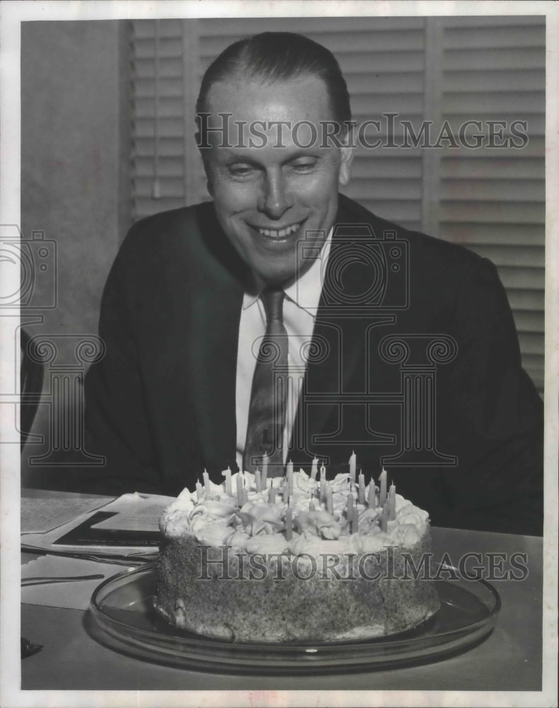 1961 Press Photo University of Wisconsin&#39;s President Conrad Elvehjem on Birthday- Historic Images