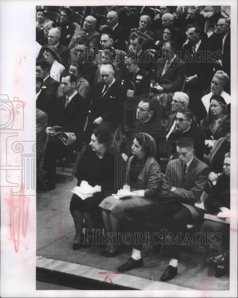 1958 Press Photo Family of Dr. Conrad Elvehjem University of Wisconsin President