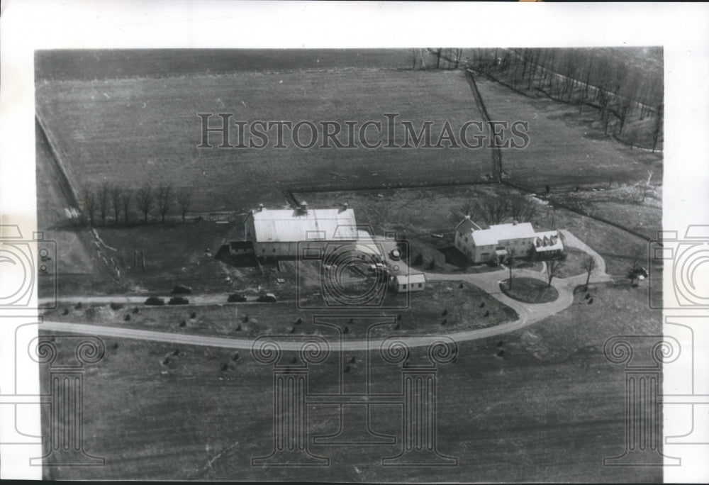 1955 Press Photo President Eisenhower&#39;s home in Gettysburg, Pensylvania- Historic Images