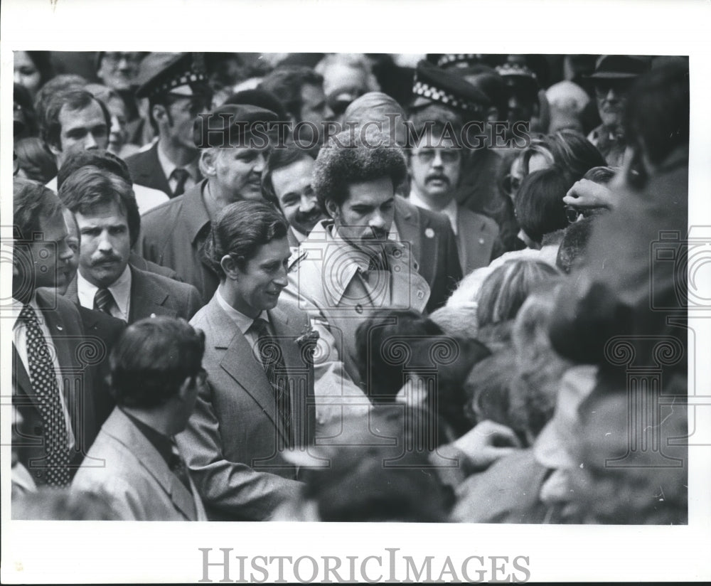  Press Photo Prince Charles visits Chicago on a trip to the U.S.- Historic Images