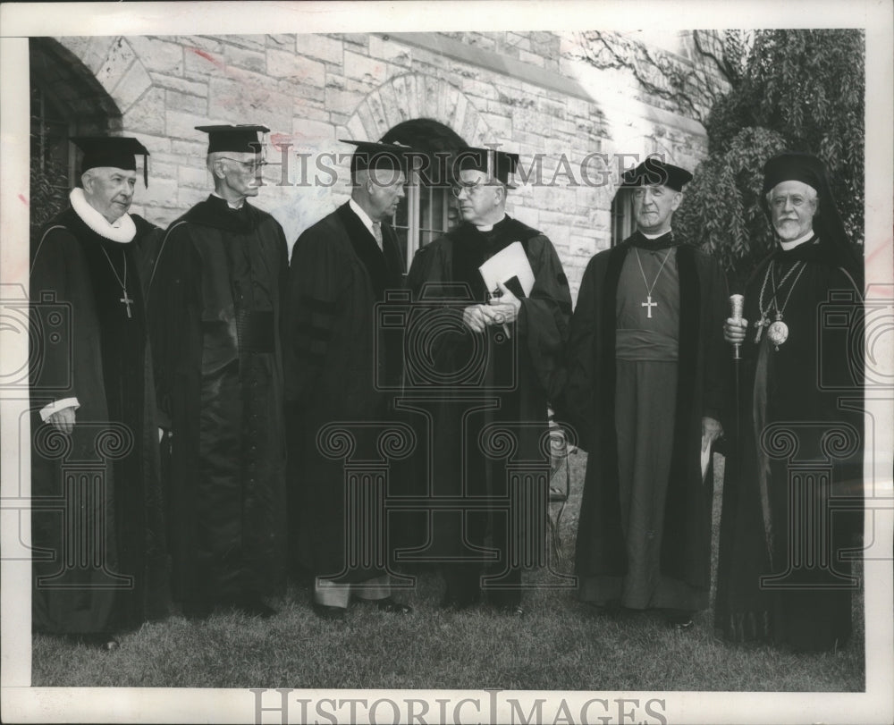 1954 Press Photo President Eisenhower, Presidents of World Council of Churches