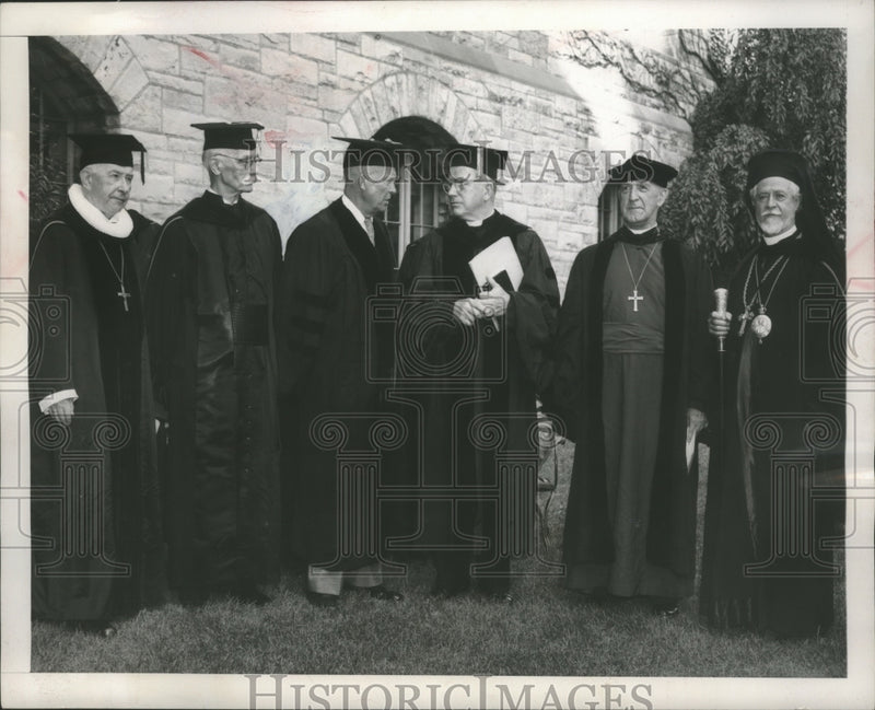 Load image into Gallery viewer, 1954 Press Photo President Eisenhower, Presidents of World Council of Churches
