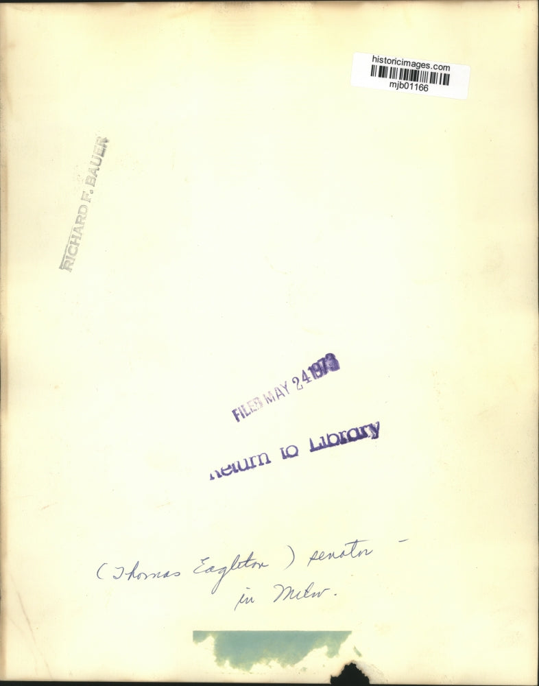 1973 Press Photo Sen. Thomas Eagleton in Milwaukee - mjb01166