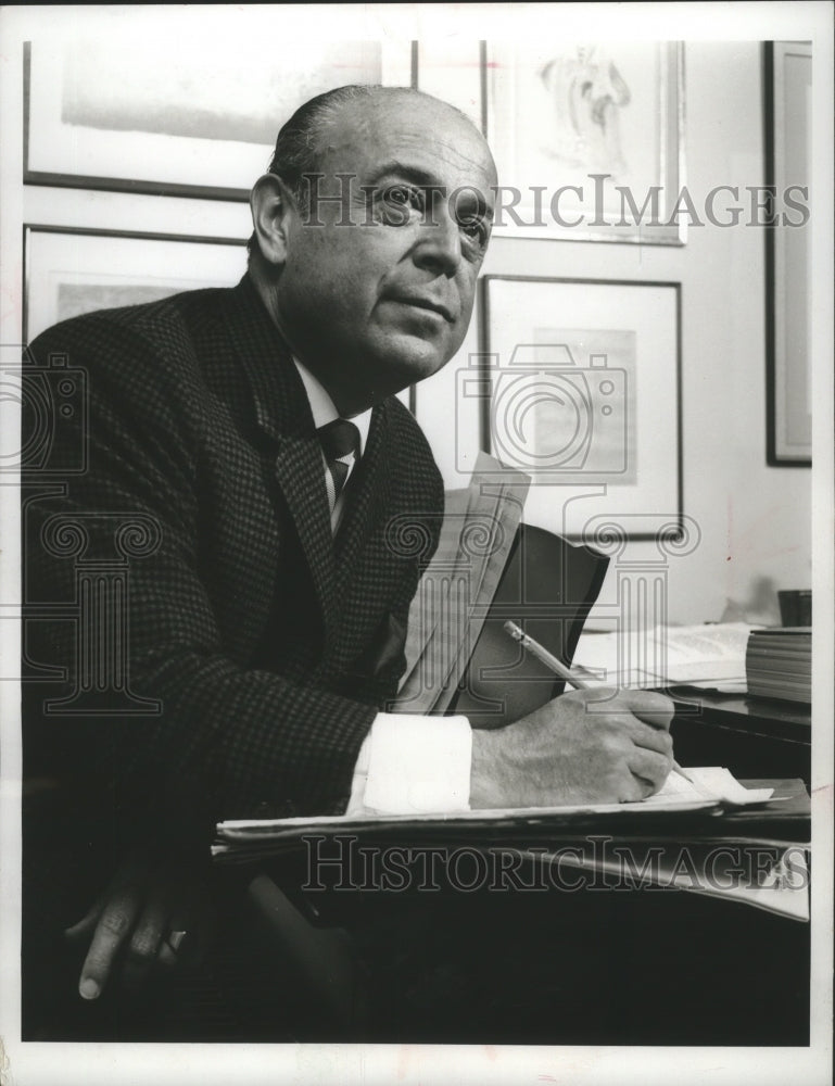 1967 Press Photo Conductor-composer Lehman Engel - mjb02212