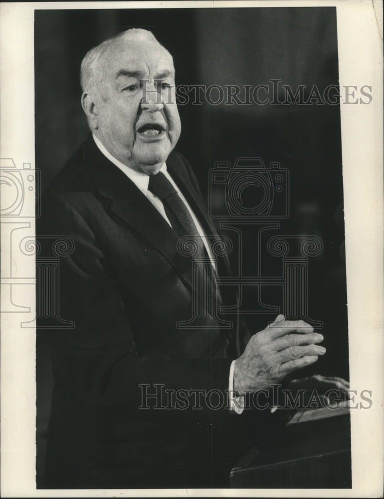 1973 Press Photo Senator Sam Ervin Jr., Watergate chairman, Washington, D.C. - Historic Images