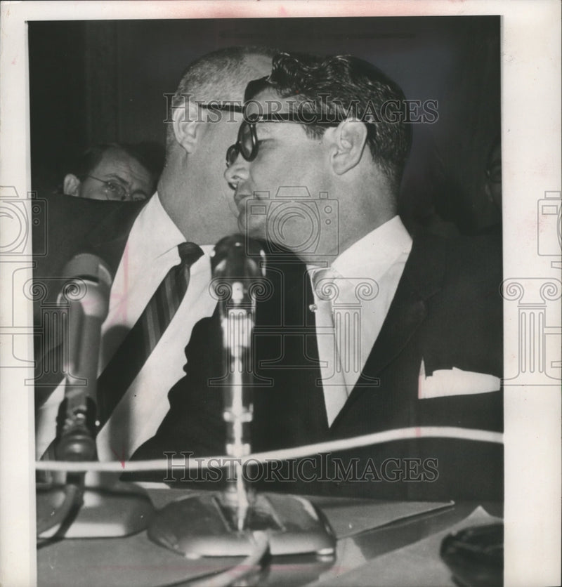 Load image into Gallery viewer, 1963 Press Photo Billie Sol Estes, Jack Bryant, Washington Senate Subcommittee
