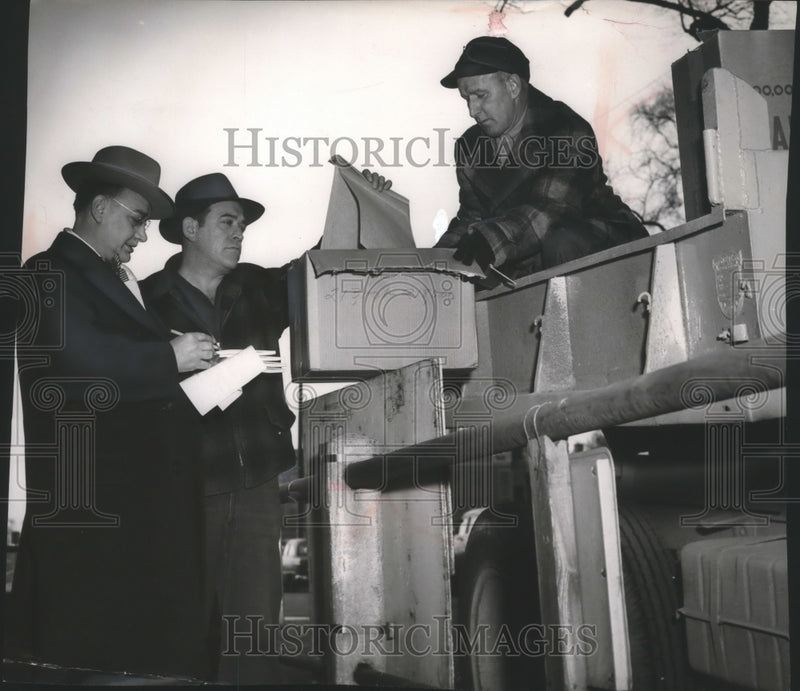 Load image into Gallery viewer, 1954 Press Photo Election supplies loaded onto truck to be delivered to counties
