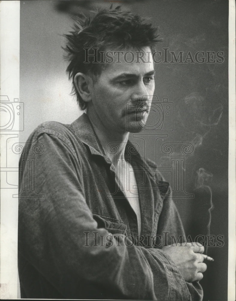 1972 Press Photo Howard Fairfield in state prison for failure to support family