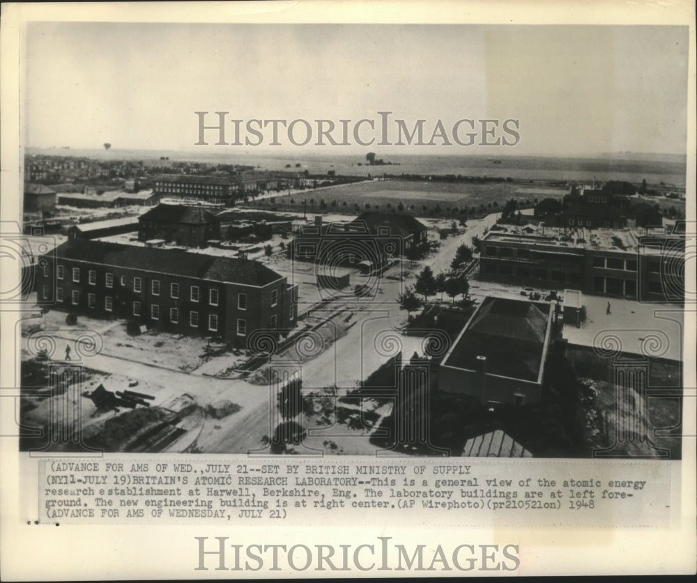 1948 Press Photo Britain's Atomic Research Laboratory, Harwell, Berkshire