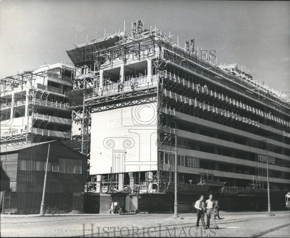 1951 Press Photo Building Offices and Hotel Rooms In Helskinki for 1952 Olympics- Historic Images