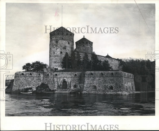 1939 Press Photo Ancient Fortress Olavinlinna (St Olaf Castle) at Savonlinna- Historic Images
