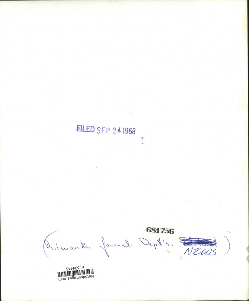 1968 Press Photo The Milwaukee Journal News Department in Wisconsin - mjb04446