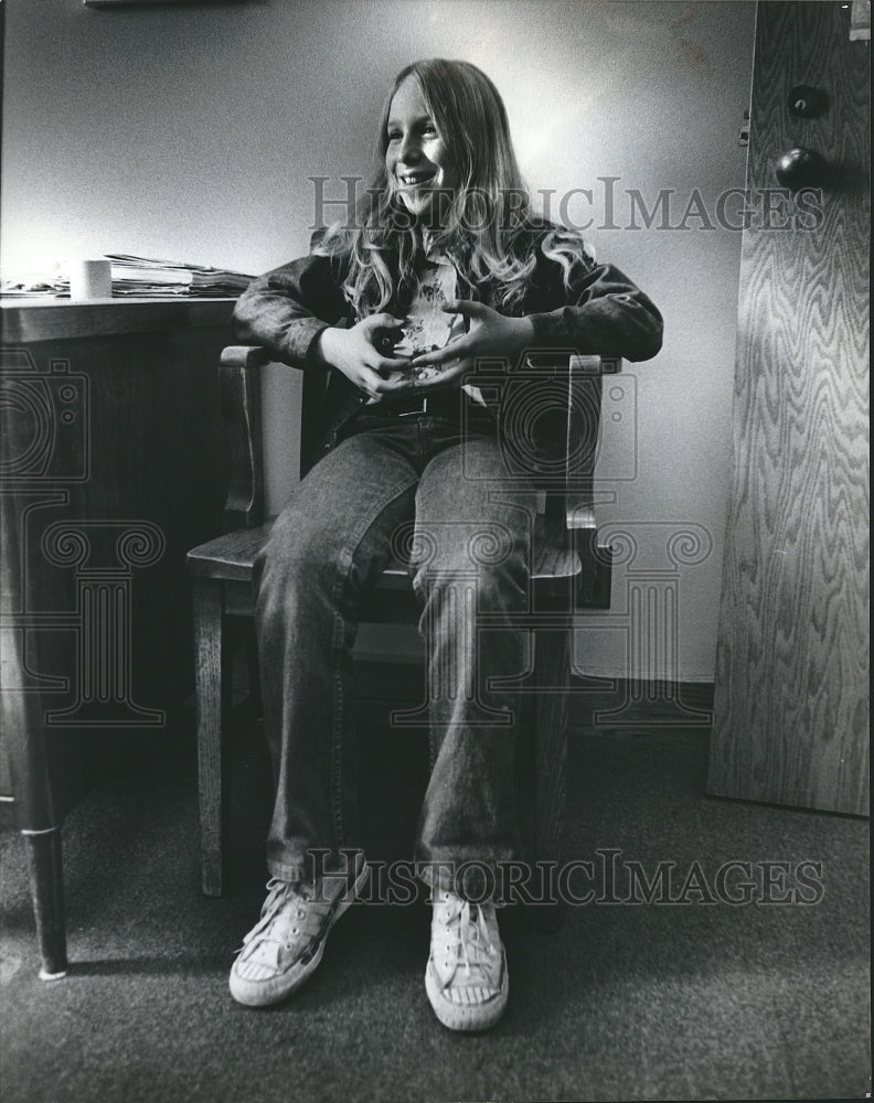 1975 Press Photo Jody Lieberman actress, at Jewish Community Center, Milwaukee