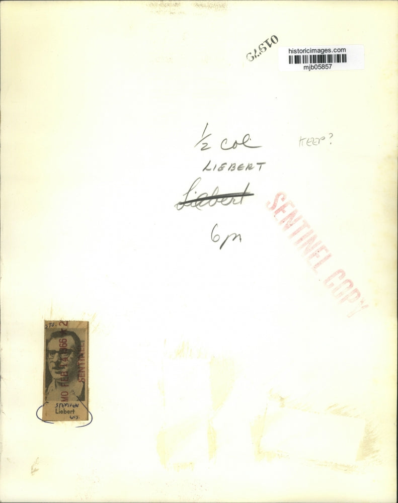 1966 Press Photo Stephen Liebert. - mjb05857