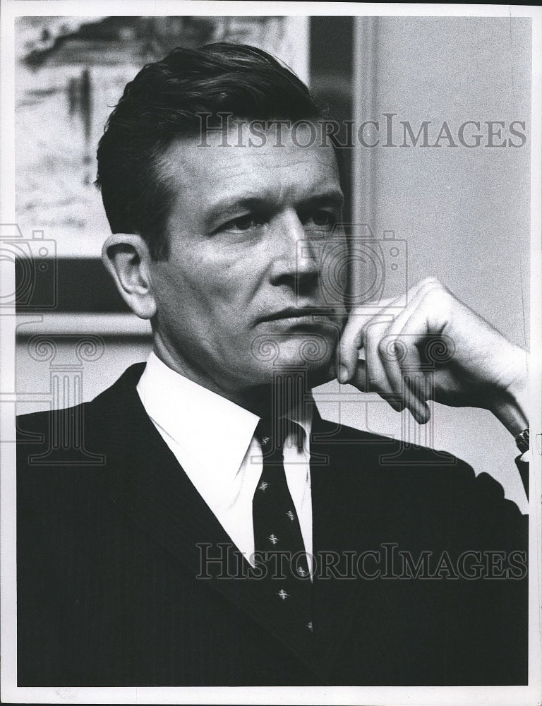 1965 Press Photo Republican Congressman John Lindsay in his New York Office- Historic Images