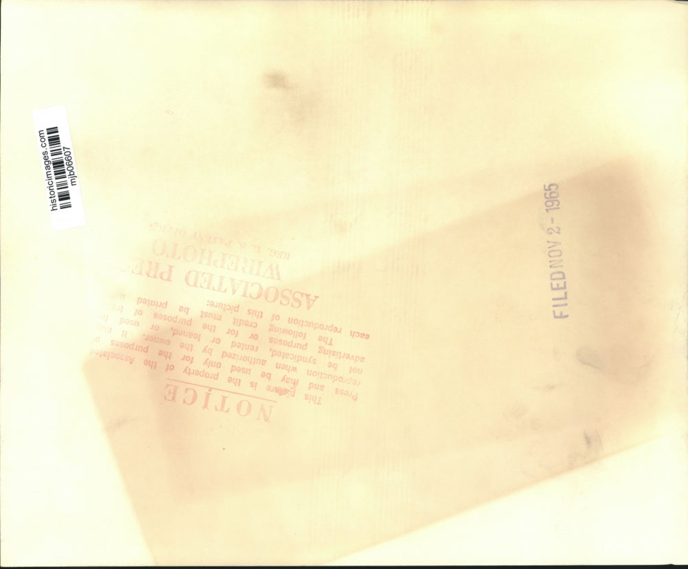 1965 Press Photo Senator Thomas McIntyre meets Attorney General Richmond Flowers